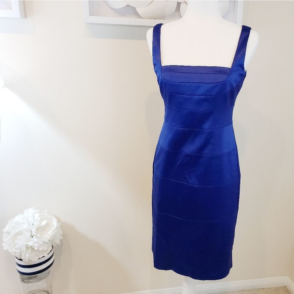 Sangria Satin bodycon dress